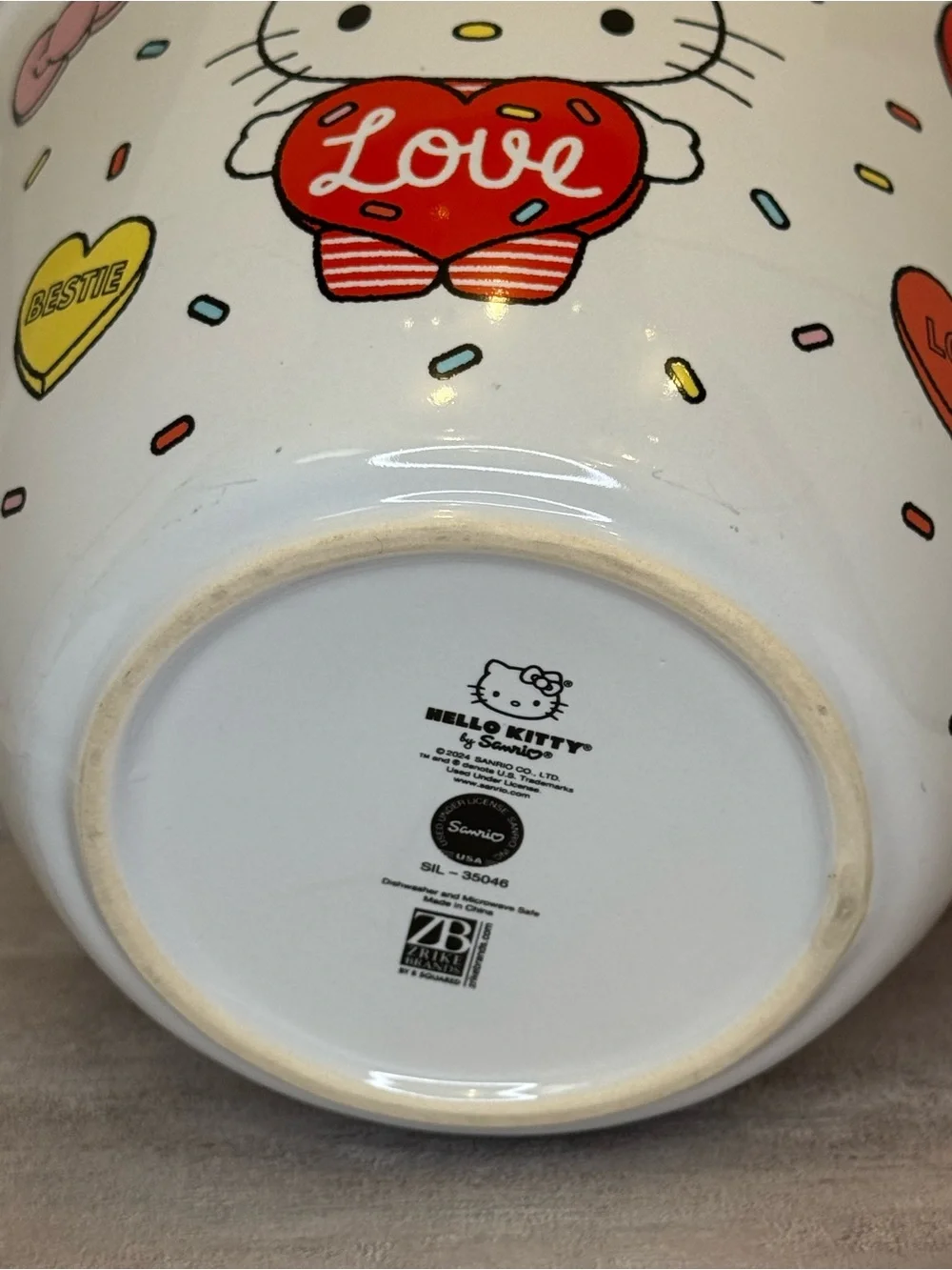 Sanrio 2024 Hello Kitty Valentines Day Ceramic Mixing Bowl